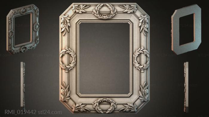 Рамы декоративные, обрамления (RMI_019442) 3D модель для ЧПУ станка