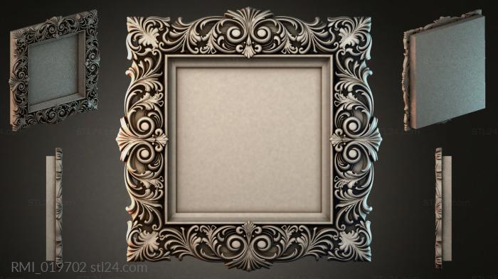 Рамы декоративные, обрамления (RMI_019702) 3D модель для ЧПУ станка