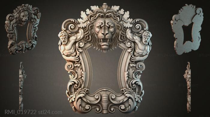 Рамы декоративные, обрамления (RMI_019722) 3D модель для ЧПУ станка