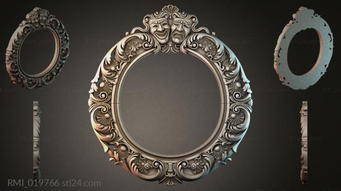 Рамы декоративные, обрамления (RMI_019766) 3D модель для ЧПУ станка