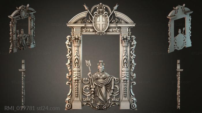 Рамы декоративные, обрамления (RMI_019781) 3D модель для ЧПУ станка