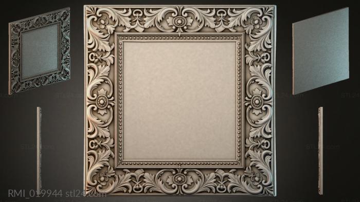 Рамы декоративные, обрамления (RMI_019944) 3D модель для ЧПУ станка
