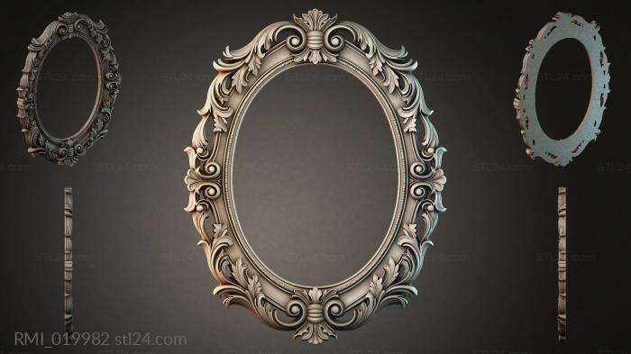 Рамы декоративные, обрамления (RMI_019982) 3D модель для ЧПУ станка