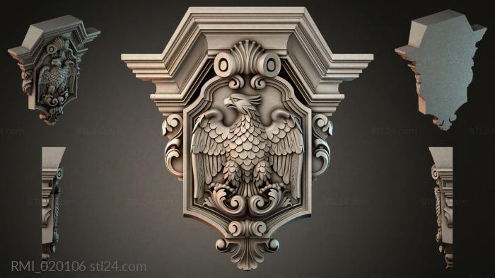 Рамы декоративные, обрамления (RMI_020106) 3D модель для ЧПУ станка
