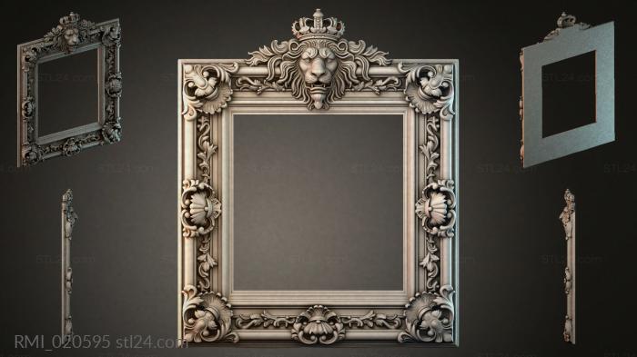 Рамы декоративные, обрамления (RMI_020595) 3D модель для ЧПУ станка