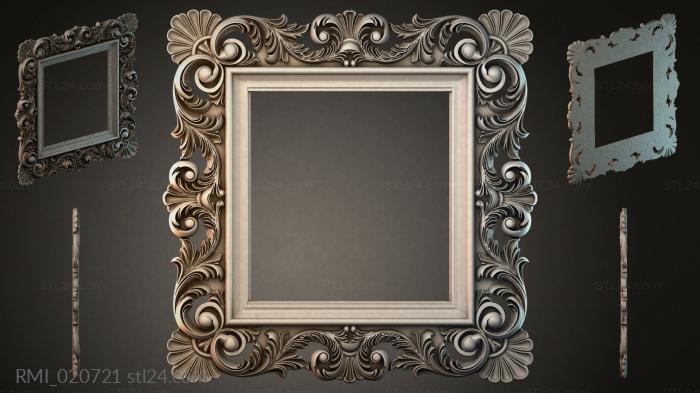 Рамы декоративные, обрамления (RMI_020721) 3D модель для ЧПУ станка