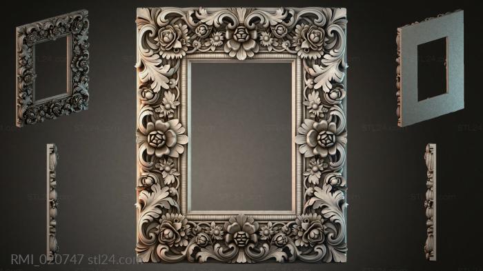 Рамы декоративные, обрамления (RMI_020747) 3D модель для ЧПУ станка