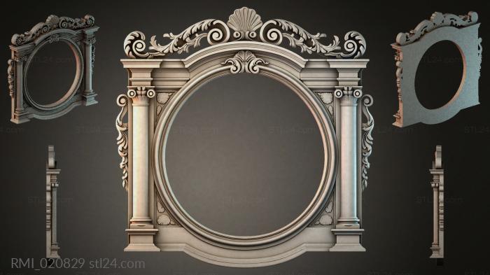 Рамы декоративные, обрамления (RMI_020829) 3D модель для ЧПУ станка