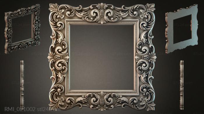 Рамы декоративные, обрамления (RMI_021002) 3D модель для ЧПУ станка