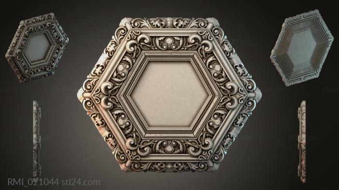 Рамы декоративные, обрамления (RMI_021044) 3D модель для ЧПУ станка