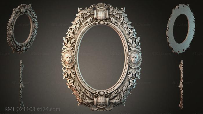 Рамы декоративные, обрамления (RMI_021103) 3D модель для ЧПУ станка