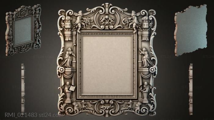 Рамы декоративные, обрамления (RMI_021483) 3D модель для ЧПУ станка