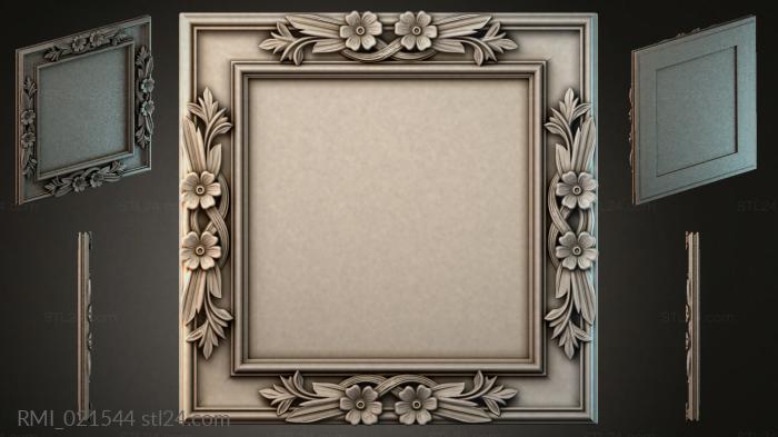 Рамы декоративные, обрамления (RMI_021544) 3D модель для ЧПУ станка
