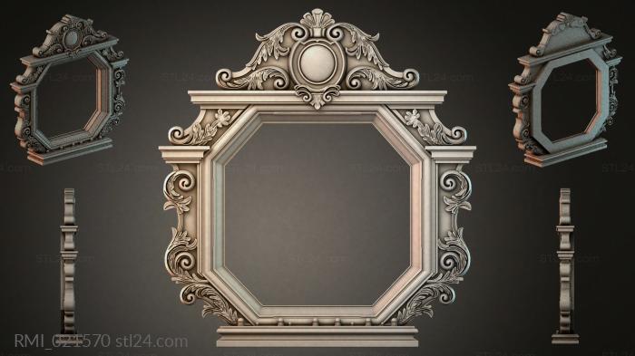 Рамы декоративные, обрамления (RMI_021570) 3D модель для ЧПУ станка