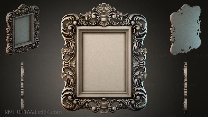 Рамы декоративные, обрамления (RMI_021668) 3D модель для ЧПУ станка