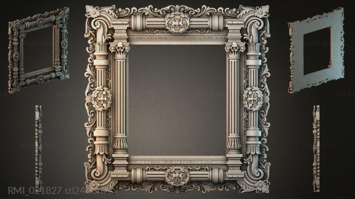Рамы декоративные, обрамления (RMI_021827) 3D модель для ЧПУ станка