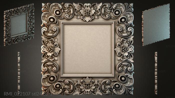 Рамы декоративные, обрамления (RMI_022107) 3D модель для ЧПУ станка