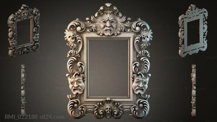 Рамы декоративные, обрамления (RMI_022188) 3D модель для ЧПУ станка