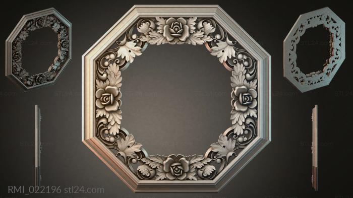 Рамы декоративные, обрамления (RMI_022196) 3D модель для ЧПУ станка
