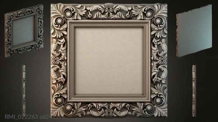 Рамы декоративные, обрамления (RMI_022263) 3D модель для ЧПУ станка