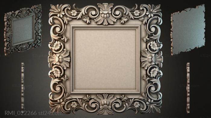 Рамы декоративные, обрамления (RMI_022266) 3D модель для ЧПУ станка