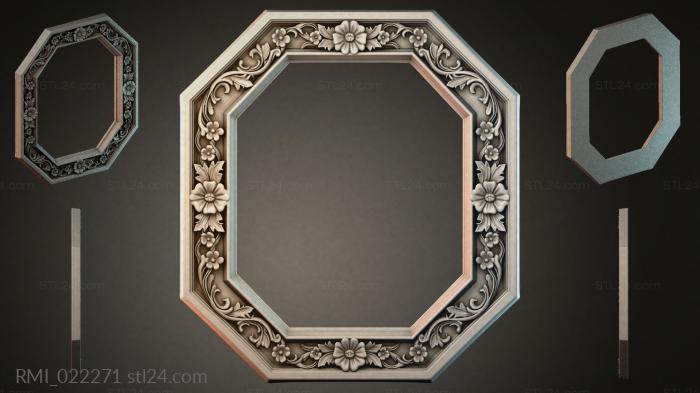 Рамы декоративные, обрамления (RMI_022271) 3D модель для ЧПУ станка