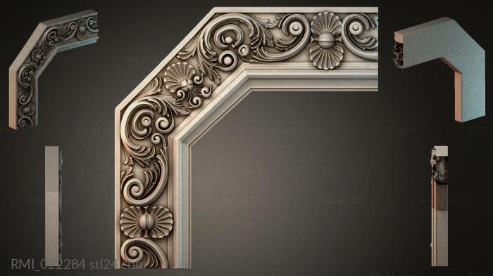 Рамы декоративные, обрамления (RMI_022284) 3D модель для ЧПУ станка