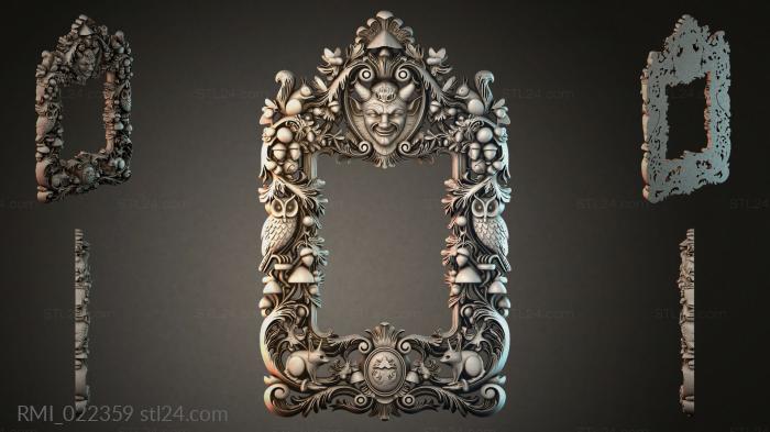 Рамы декоративные, обрамления (RMI_022359) 3D модель для ЧПУ станка