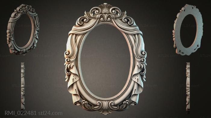 Рамы декоративные, обрамления (RMI_022481) 3D модель для ЧПУ станка