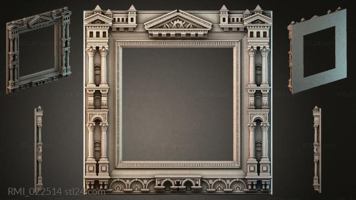 Рамы декоративные, обрамления (RMI_022514) 3D модель для ЧПУ станка