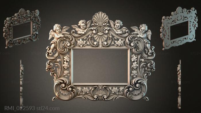 Рамы декоративные, обрамления (RMI_022593) 3D модель для ЧПУ станка