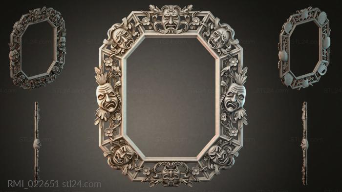 Рамы декоративные, обрамления (RMI_022651) 3D модель для ЧПУ станка