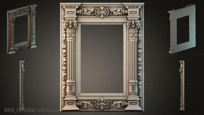 Рамы декоративные, обрамления (RMI_022806) 3D модель для ЧПУ станка