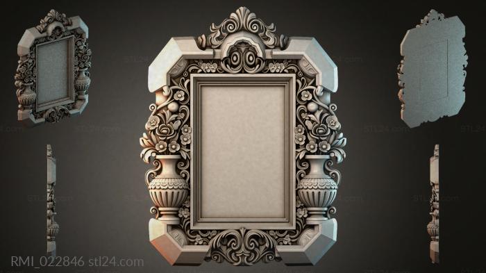 Рамы декоративные, обрамления (RMI_022846) 3D модель для ЧПУ станка