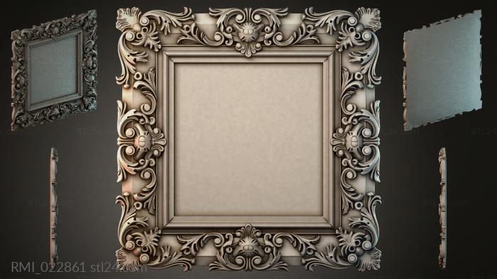 Рамы декоративные, обрамления (RMI_022861) 3D модель для ЧПУ станка