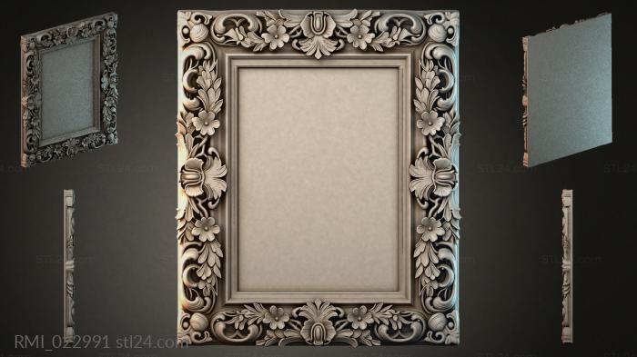 Рамы декоративные, обрамления (RMI_022991) 3D модель для ЧПУ станка