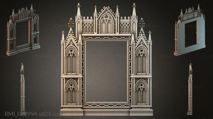 Рамы декоративные, обрамления (RMI_022994) 3D модель для ЧПУ станка