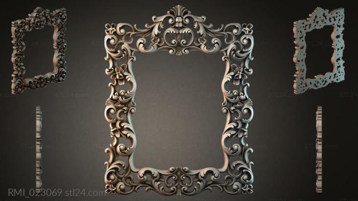 Рамы декоративные, обрамления (RMI_023069) 3D модель для ЧПУ станка
