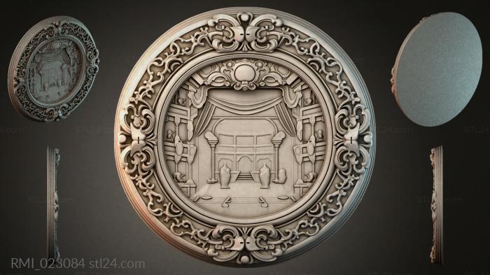 Рамы декоративные, обрамления (RMI_023084) 3D модель для ЧПУ станка