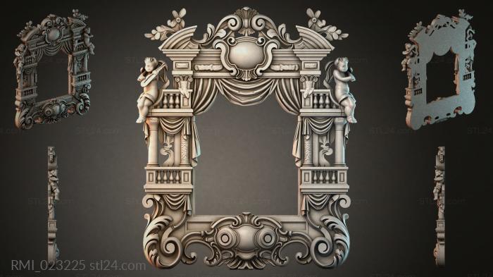 Рамы декоративные, обрамления (RMI_023225) 3D модель для ЧПУ станка