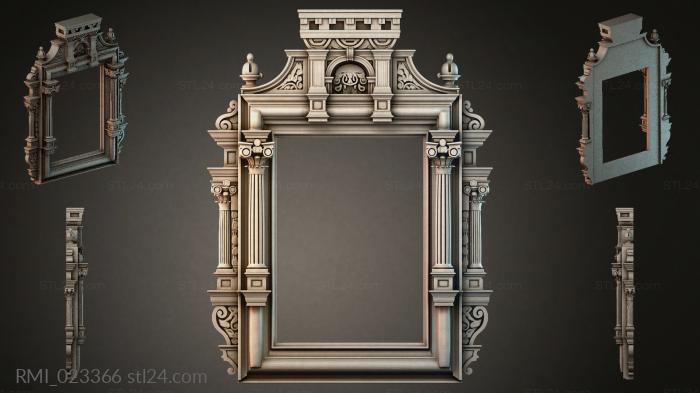 Рамы декоративные, обрамления (RMI_023366) 3D модель для ЧПУ станка