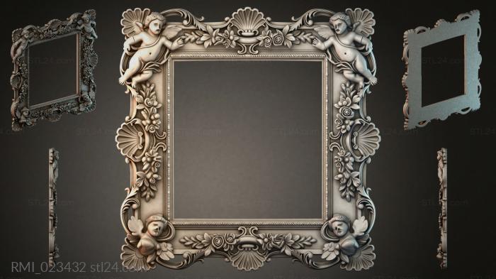 Рамы декоративные, обрамления (RMI_023432) 3D модель для ЧПУ станка