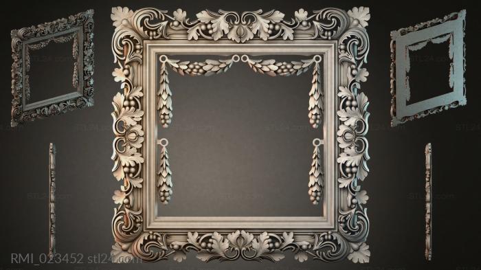Рамы декоративные, обрамления (RMI_023452) 3D модель для ЧПУ станка