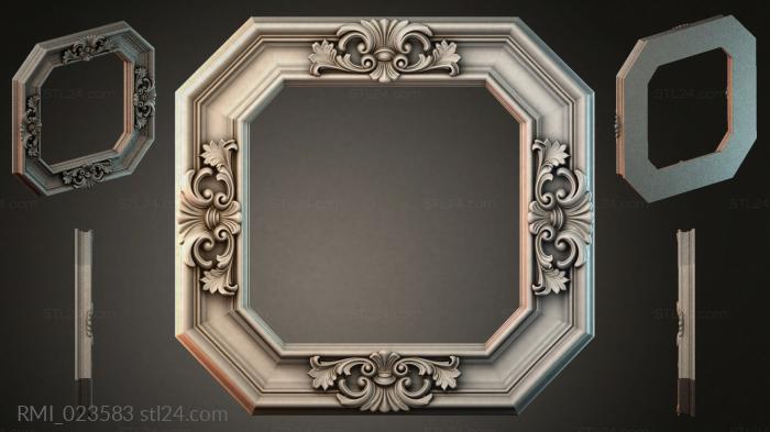 Рамы декоративные, обрамления (RMI_023583) 3D модель для ЧПУ станка