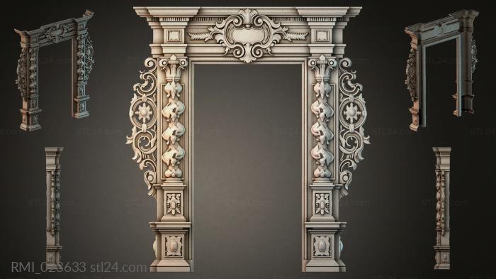 Рамы декоративные, обрамления (RMI_023633) 3D модель для ЧПУ станка