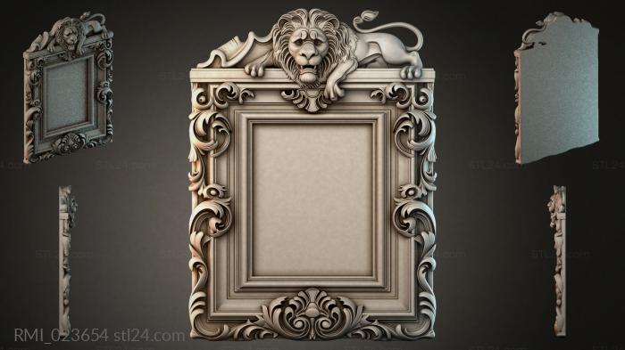 Рамы декоративные, обрамления (RMI_023654) 3D модель для ЧПУ станка