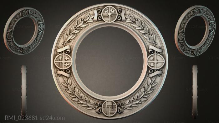 Рамы декоративные, обрамления (RMI_023681) 3D модель для ЧПУ станка