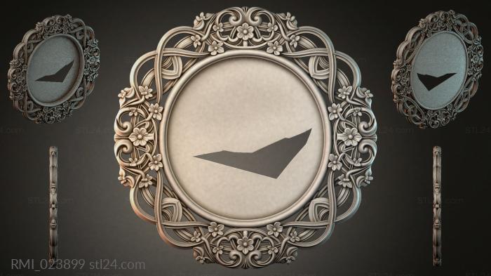 Рамы декоративные, обрамления (RMI_023899) 3D модель для ЧПУ станка