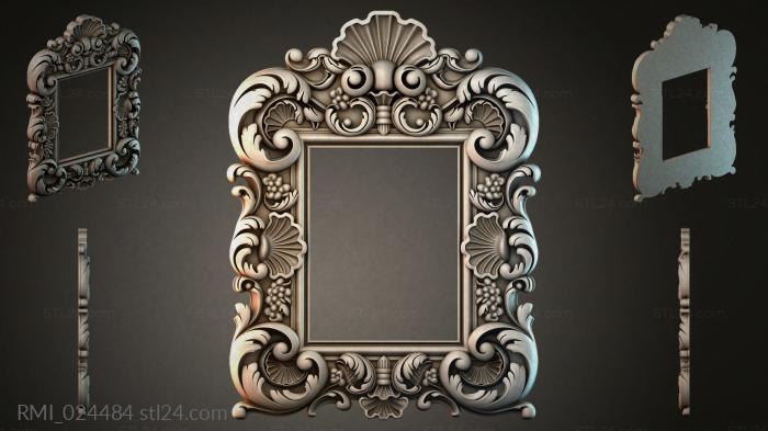 Рамы декоративные, обрамления (RMI_024484) 3D модель для ЧПУ станка