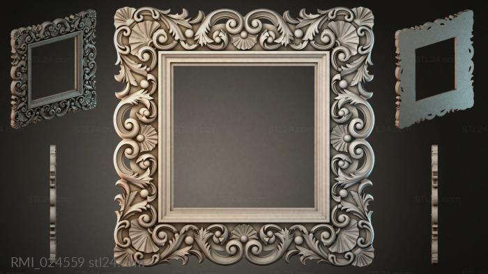 Рамы декоративные, обрамления (RMI_024559) 3D модель для ЧПУ станка
